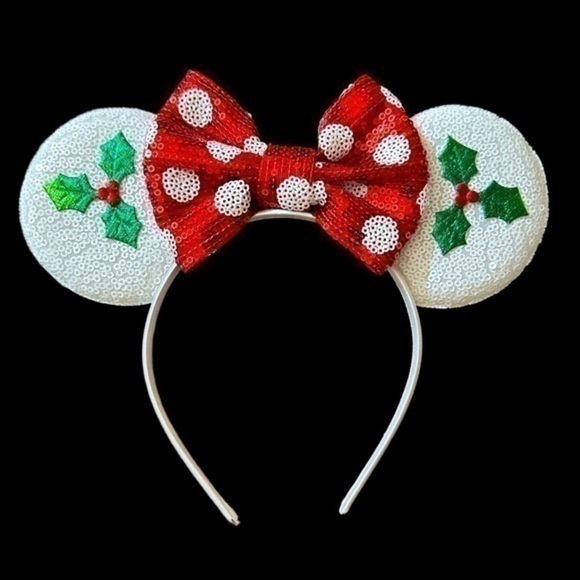 Women’s Disney Inspired Holiday Minnie Mouse Ears - NWOT - Picture 1 of 3